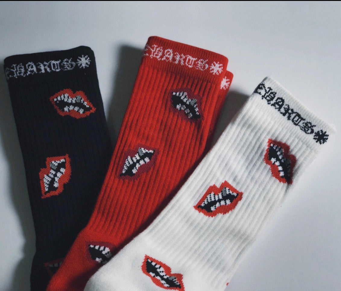 Chrome heart socks