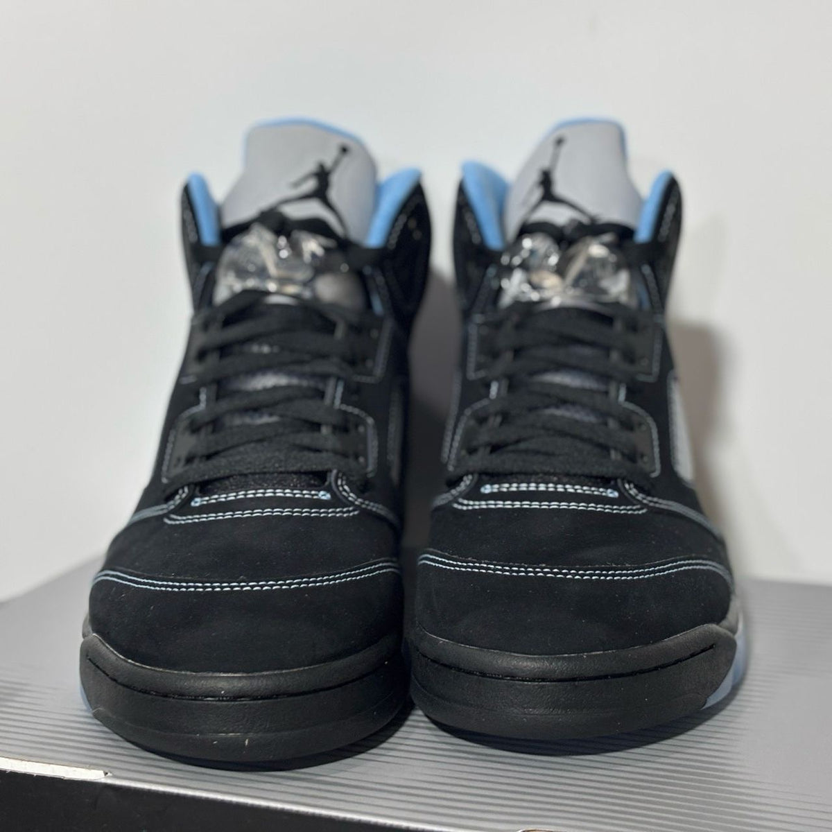 AJ5 retro “black/university blue”