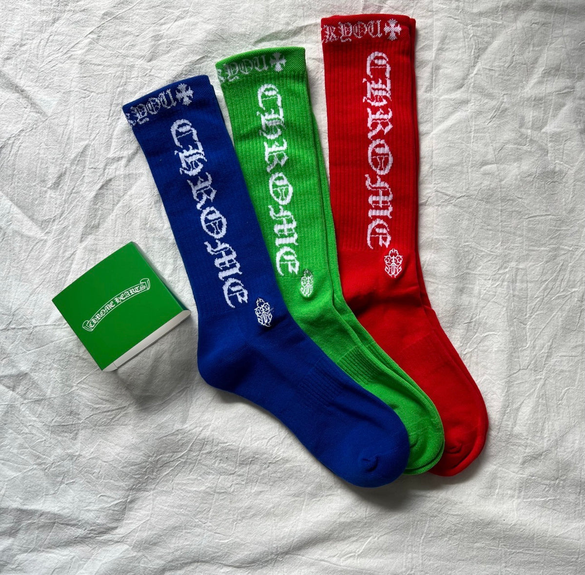 Chrome heart socks