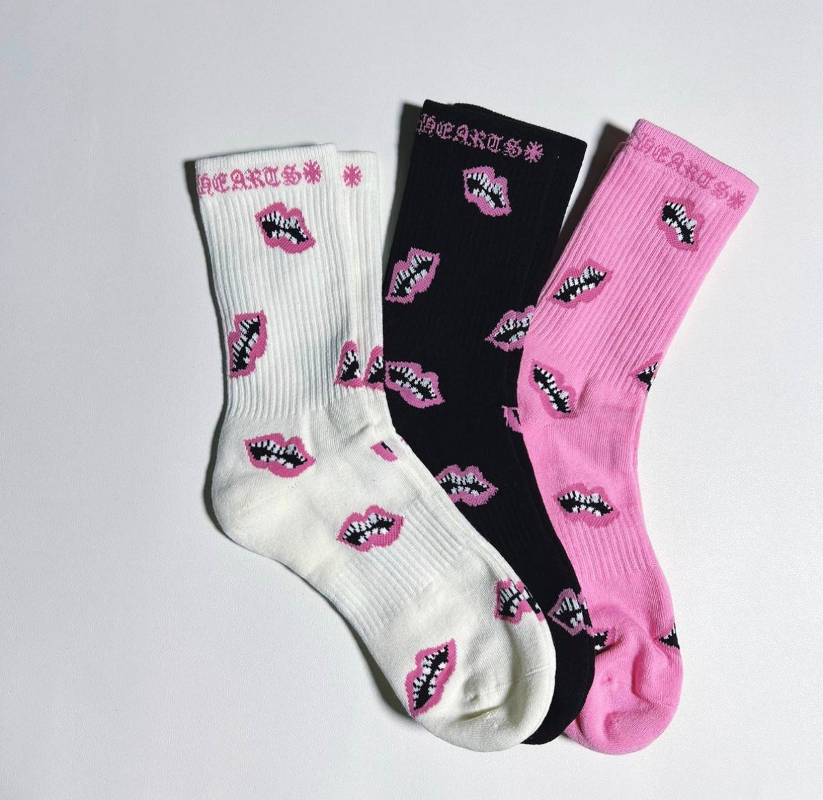 Chrome heart socks