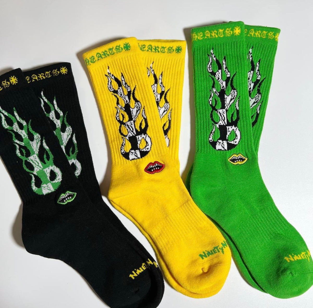 Chrome heart socks